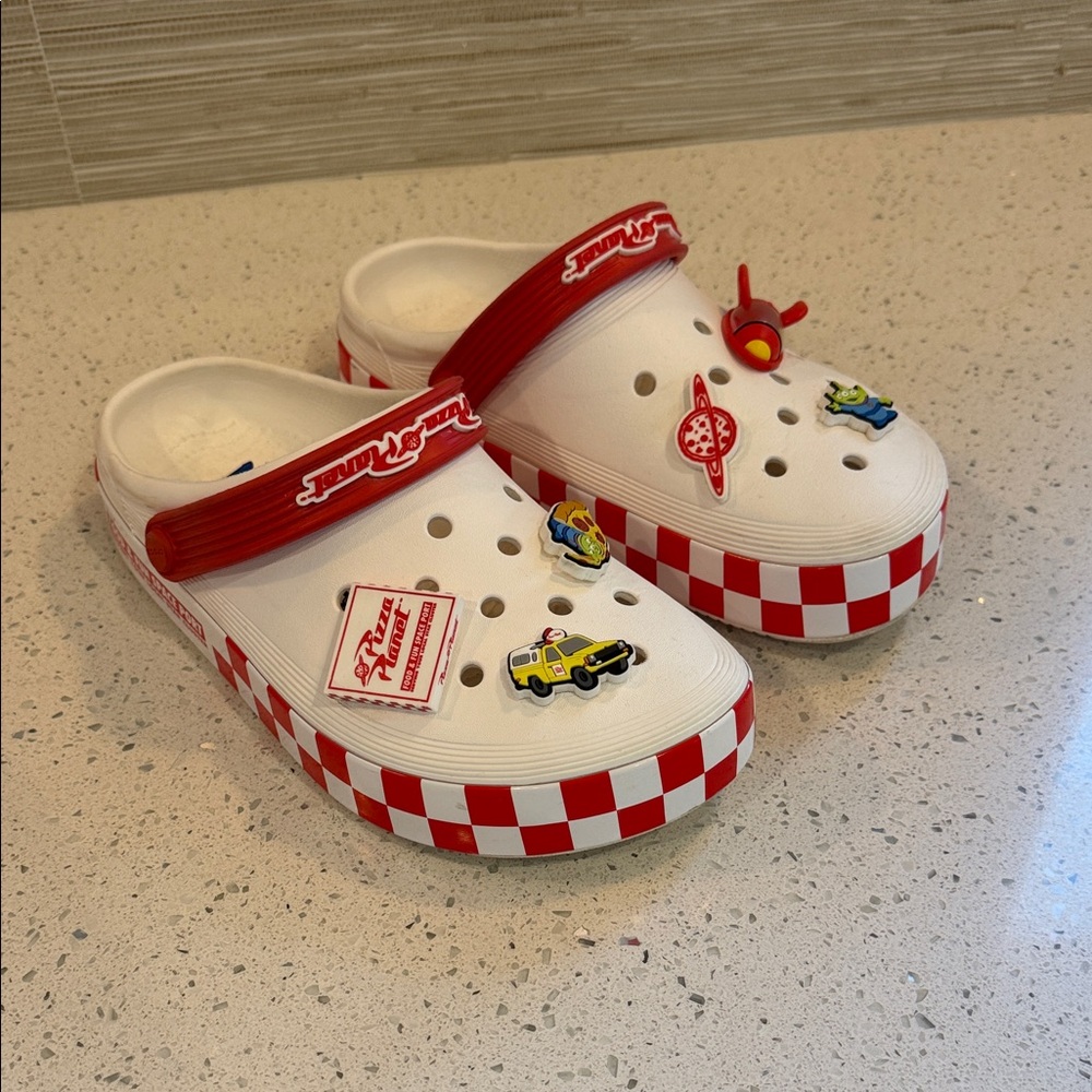Toy Story Pizza Planet Crocs